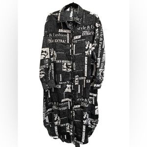 Live 4 Truth Black and White Graphic Dress